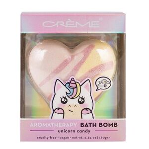 Crème Unicorn Candy Aromatherapy Heart Bath Bomb - ✔️ Large 5.64 oz
NWT